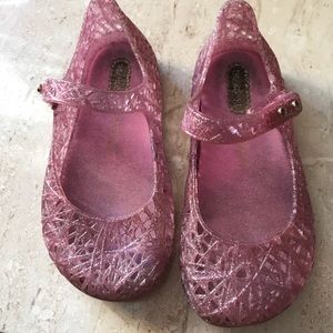 Mini Mellisa zig zags light pink size 8